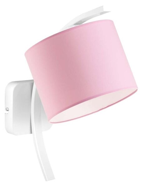 Kinkiet lampa ścienna lampa na ścianę z abażurem walec MOON