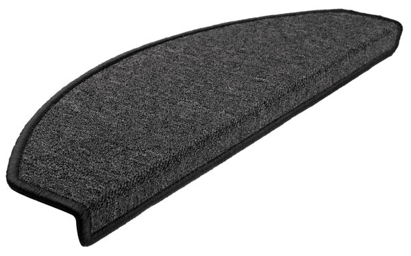 Maty na schody 15 szt. 65x24x4 cm Antracytowe półokrągłe duże
