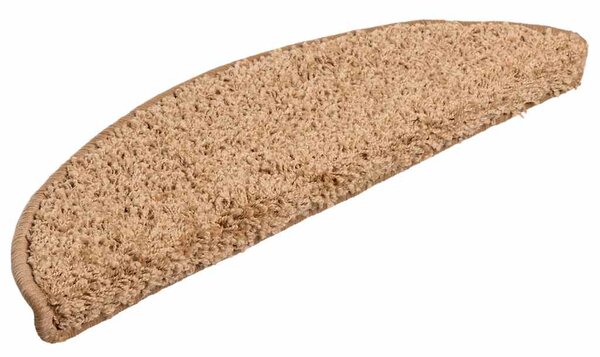 Maty na schody 15 szt. 56x17x3 cm Beżowe półokrągłe