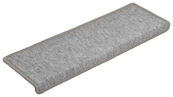 Maty na schody 15 szt. 65x21x4 cm Jasnoszary prostokątny brzeg
