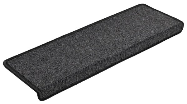 Maty na schody 15 szt. 65x21x4 cm Antracytowe, prostokątne krawędzie