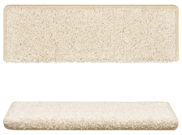 Maty na schody 15 szt. 65x21x4 cm Białe prostokątne krawędzie