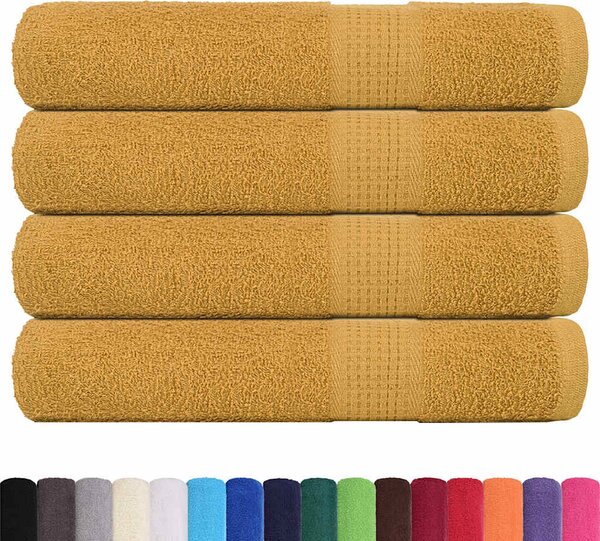 Ręczniki do sauny FROGN 4 szt. Złoty 80x200 cm 360 g/m²