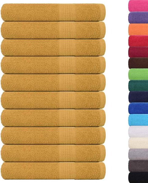 Ręczniki do sauny FROGN 10 szt. Złoty 80x200 cm 360 g/m²