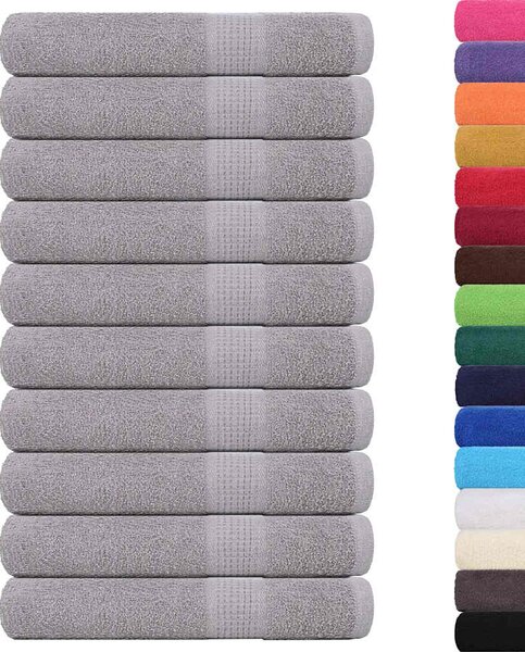 Ręczniki do sauny FROGN 10 szt. Szare 80x200 cm 360 g/m²