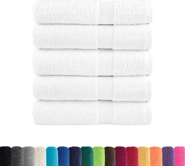 Ręczniki premium, SOLUND, 25 szt., białe, 70x140 cm, 600 g/m²
