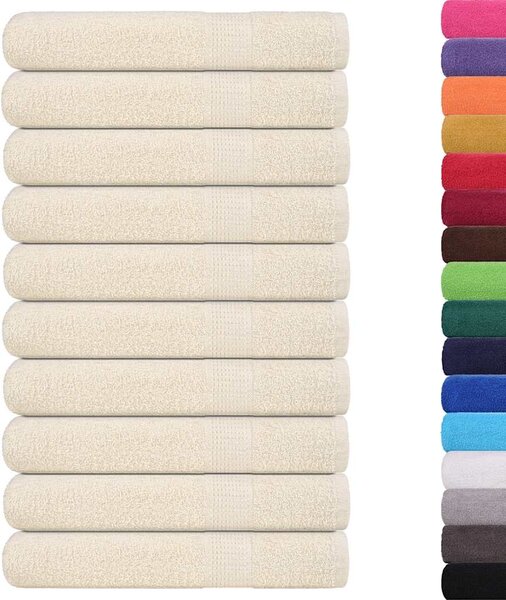 Ręczniki, FROGN, 10 szt, kremowe, 100x200 cm, 360 g/m²