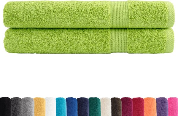 Ręczniki premium SOLUND, 2 szt., zielone, 100x200 cm, 600 g/cm²