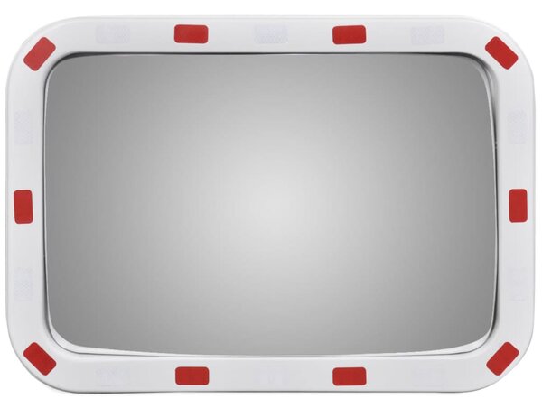 Convex lustro drogowe prostokątne 40 x 60 cm z odblaskową ramą