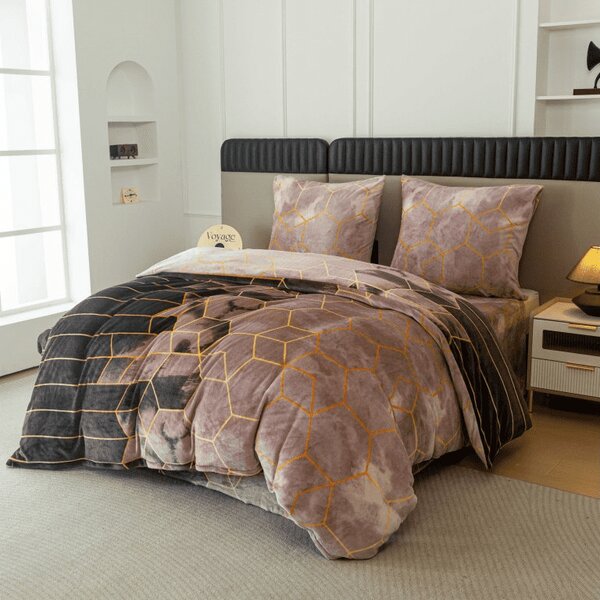 Pościel z mikropluszu VELVETIA kolorowa Rozmiar pościeli: 2 szt 70 x 90 cm | 200 x 220 cm