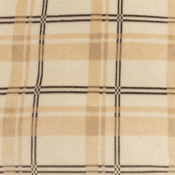 Mikropluszowy koc PLAID, kremowy Rozmiar: 150 x 200 cm