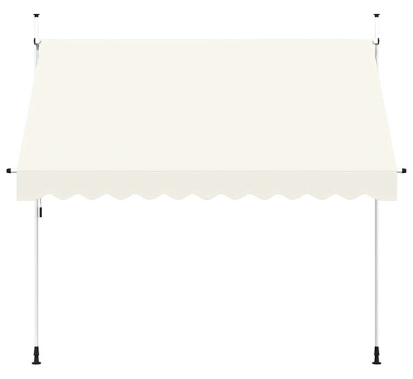 Markiza zwijana ręcznie, 300 cm, kremowa