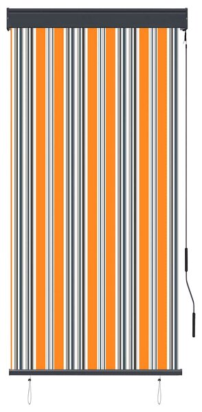 Roleta zewnętrzna, 80x250 cm, żółto-niebieska