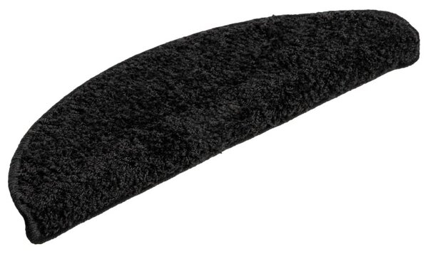Maty na schody 10 szt. 56x17x3 cm Czarne półokrągłe