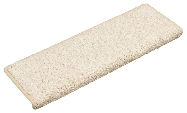 Maty na schody 10 szt. 65x21x4 cm Białe prostokątne krawędzie