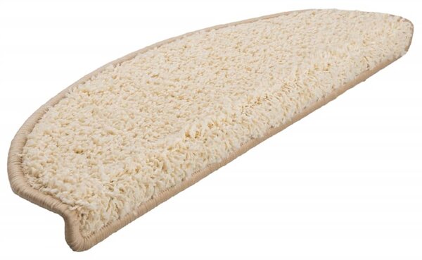 Maty na schody 10 szt. 65x21x4 cm Kremowe półokrągłe duże