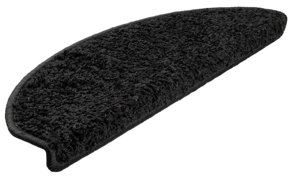 Maty na schody 10 szt. 65x21x4 cm Czarne półokrągłe duże