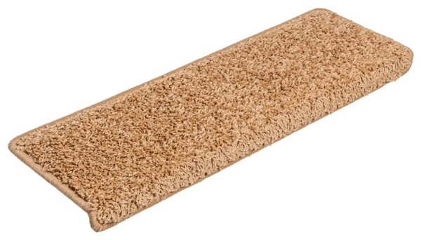 Maty na schody 10 szt. 65x21x4 cm Beżowe, prostokątne krawędzie