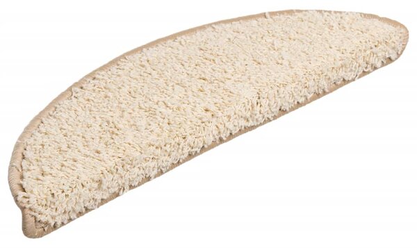 Maty na schody 10 szt. 56x17x3 cm Kremowe półokrągłe