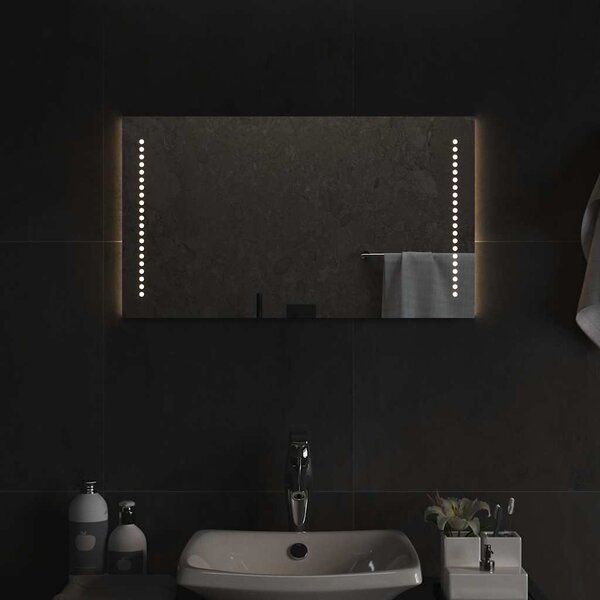 Lustro łazienkowe z LED, 70x40 cm