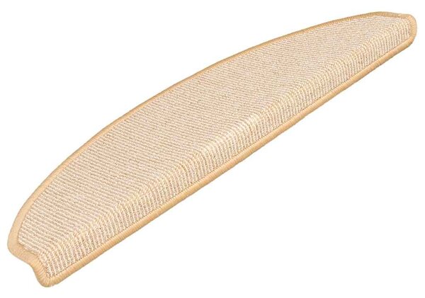 Maty na schody 15 szt. 65x21x4 cm Kremowe półokrągłe duże