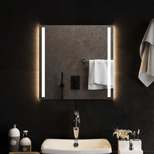 Lustro łazienkowe z LED, 50x50 cm