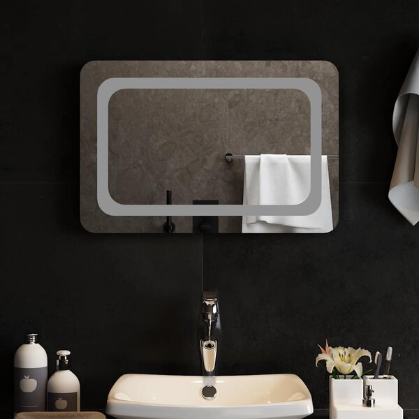 Lustro łazienkowe z LED, 60x40 cm