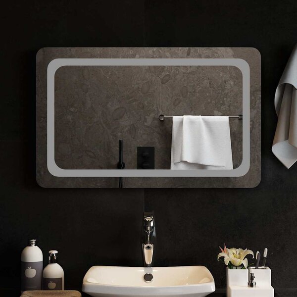 Lustro łazienkowe z LED, 80x50 cm