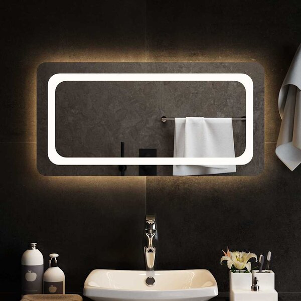 Lustro łazienkowe z LED, 80x40 cm