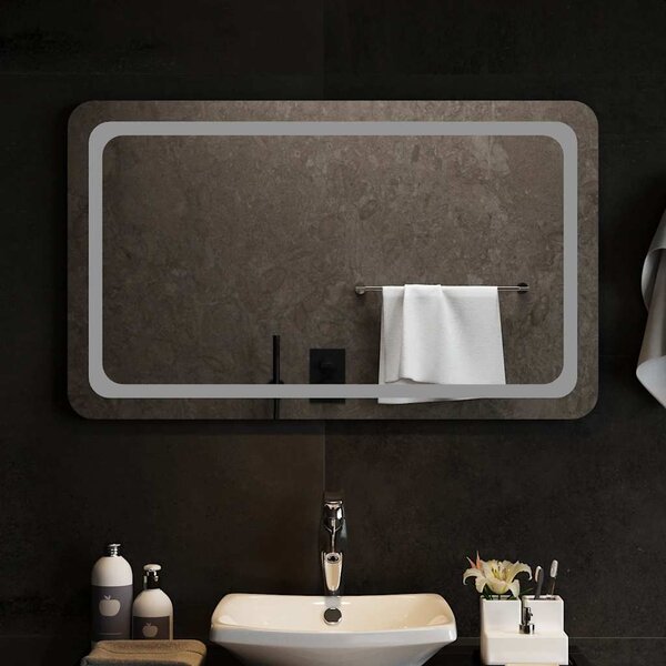 Lustro łazienkowe z LED, 100x60 cm