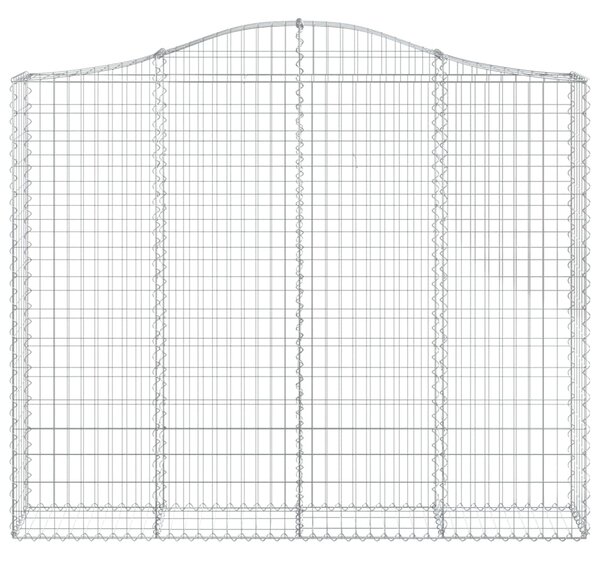 Łukowaty kosz gabionowy 200x30x160/180 cm, galwanizowane żelazo