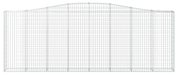 Łukowaty kosz gabionowy 400x30x140/160 cm, galwanizowane żelazo