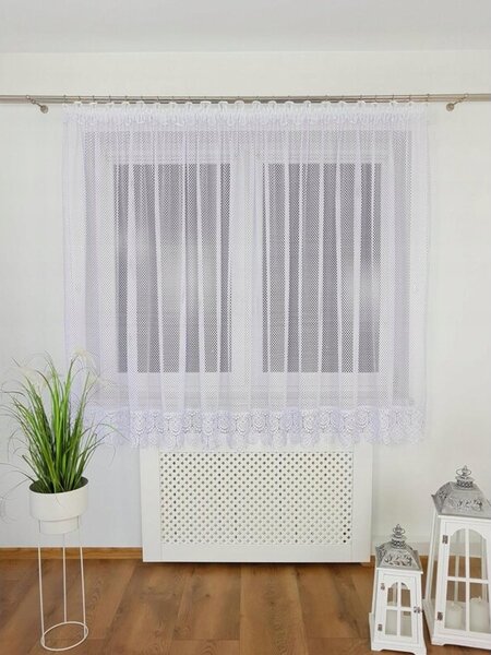 Firana gotowa 400x160 cm z siateczki - prosta