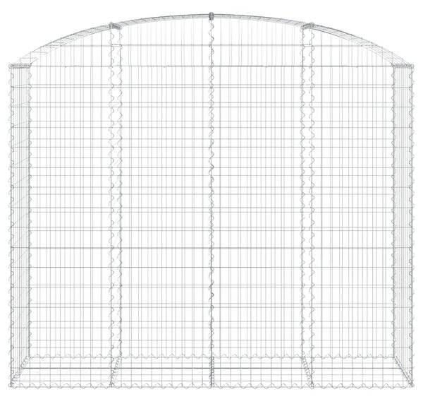 Łukowaty kosz gabionowy 200x50x160/180 cm, galwanizowane żelazo