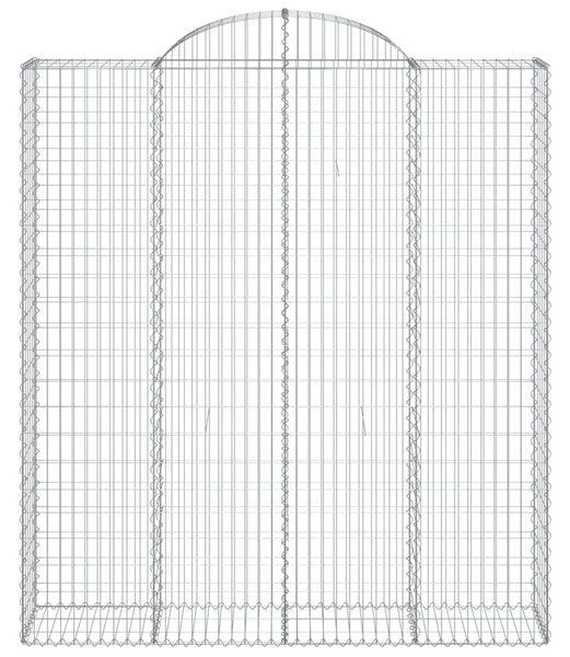 Łukowaty kosz gabionowy 200x50x220/240 cm, galwanizowane żelazo