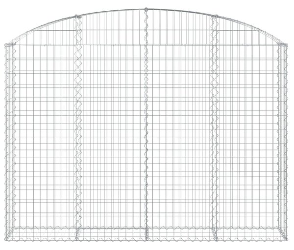 Łukowaty kosz gabionowy 200x30x140/160 cm, galwanizowane żelazo
