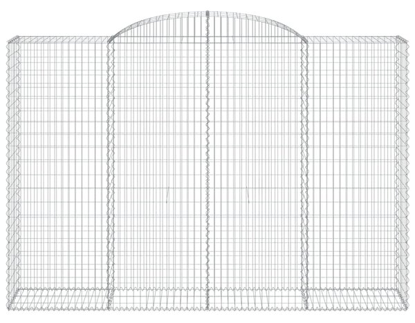 Łukowaty kosz gabionowy 300x50x200/220 cm, galwanizowane żelazo