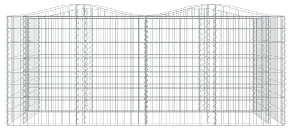 Łukowaty kosz gabionowy, 200x100x100 cm, galwanizowane żelazo