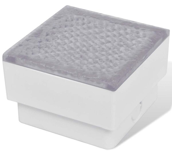 Lampy gruntowe LED, 6 szt., 100x100x68 mm