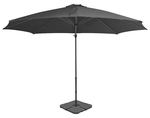 Parasol ogrodowy z przenośną podstawą, antracytowy