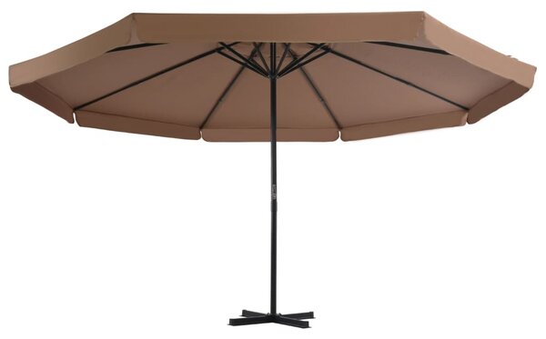 Parasol ogrodowy z przenośną podstawą, taupe