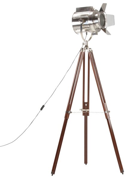 Lampa podłogowa na trójnogu, lite drewno mango, 180 cm
