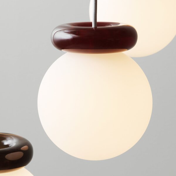 Lampa Wisząca Normann Copenhagen, Hinx, ściemnialny, brąz rdzawy, kuchnia, szkło, design