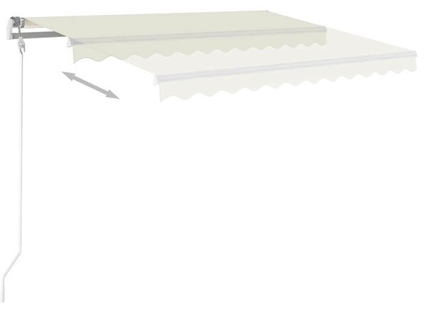 Automatycznie zwijana markiza, 300 x 250 cm, kremowa