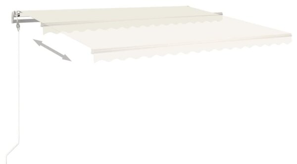 Automatycznie zwijana markiza, 450x350 cm, kremowa