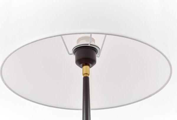 LAMPA STOJĄCA PODŁOGOWA CZARNO-BIAŁA LAGO