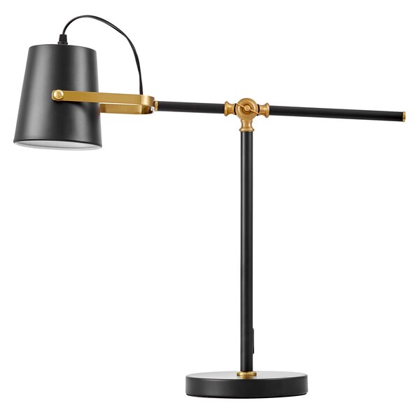 LAMPA BIURKOWA CZARNA-MOSIĘŻNA FELA