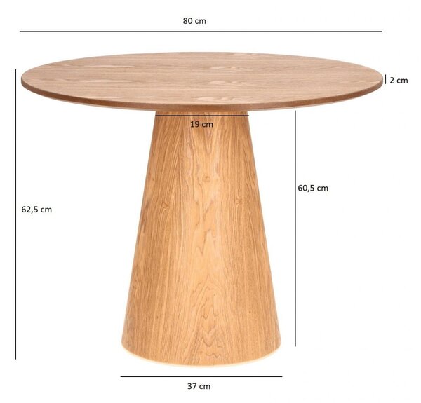 MebleMWM Stół Soleilo okrągły 80cm