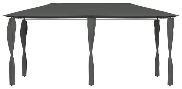 Altana z pokryciem słupków 2,98x5,3x2,59 m, antracyt, 160 g/m²