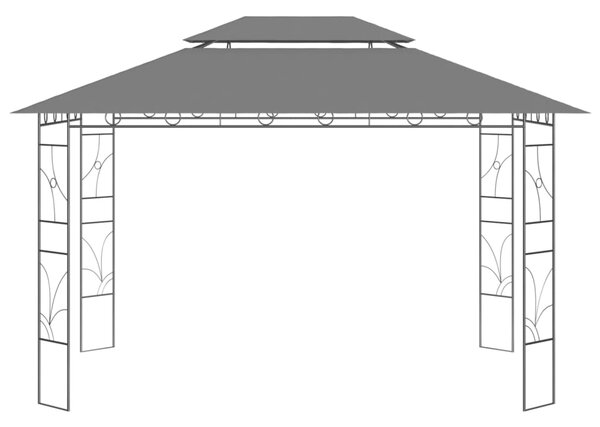Altana, 4x3x2,7 m, antracytowa, 160 g/m²